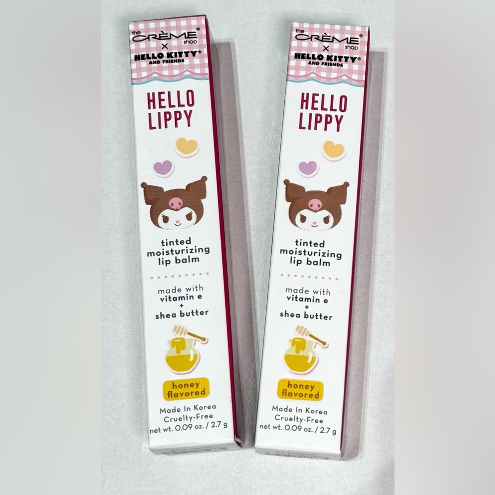2 The Creme Shop X Hello Kitty Lippy Tinted Moisturizing lip balm honey flavored
